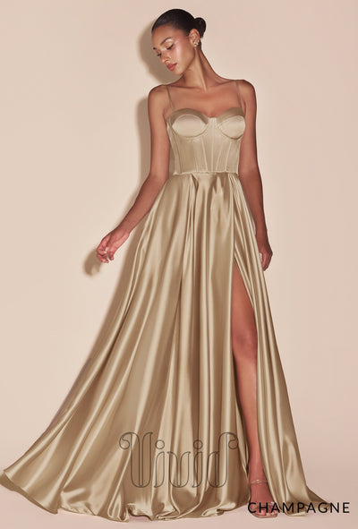 Vivid Formal Azura Ball Gown in Champagne / Nude & Neutrals