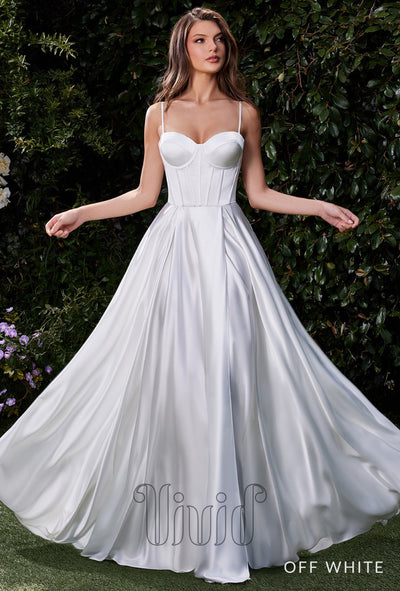 Vivid Formal Azura Ball Gown in Off White / Whites