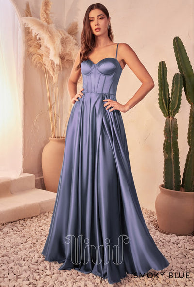 Vivid Formal Azura Ball Gown in Smoky Blue / Blues