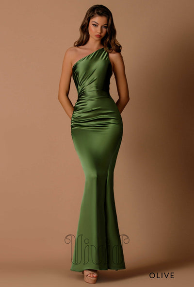 Nicoletta Bridesmaids Bonnie Gown NBM1013 in Olive / Greens