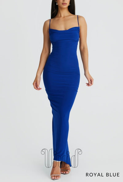 Melani The Label Celina Dress in Royal Blue / Blues