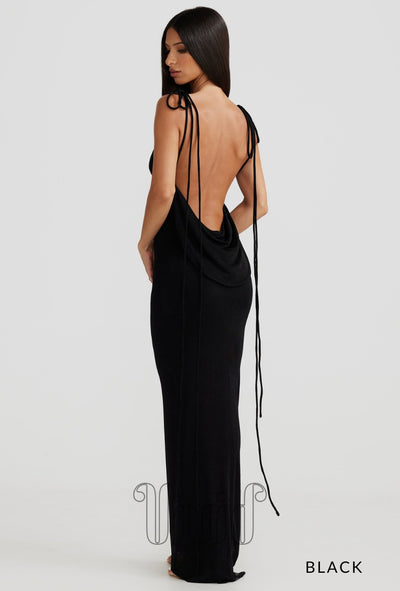 Melani The Label Cristina Gown in Black / Blacks