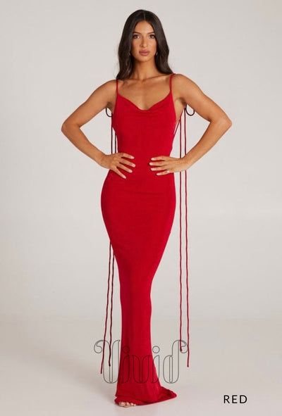 Melani The Label Cristina Gown in Red / Reds