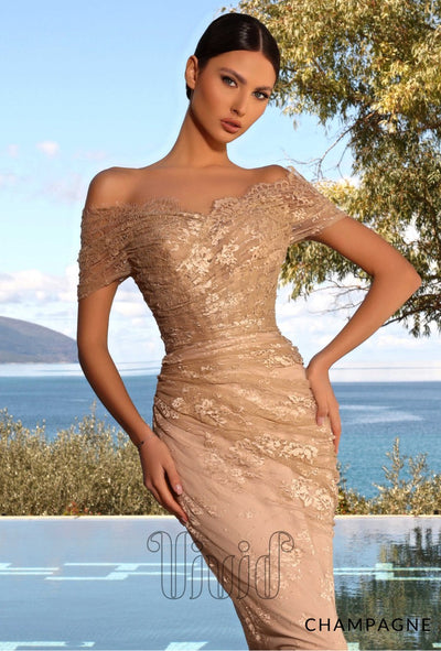 Nicoletta Eliza Gown NC2050 in Champagne / Nude & Neutrals