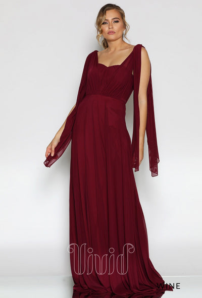 Les Demoiselle Irena Gown LD1092 in Wine / Reds