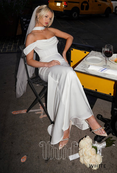 Vivid Formal Irina Gown in White