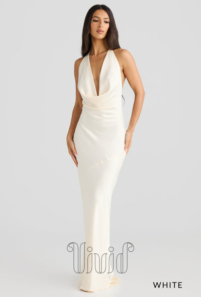 Melani The Label Josefina Gown in White / Whites