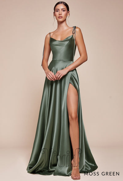 Vivid Core Lily Gown in Moss Green / Greens