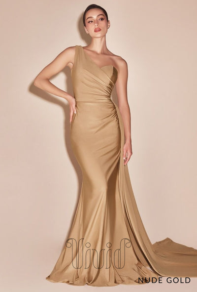 Vivid Formal Louisa Gown in Nude Gold / Golds