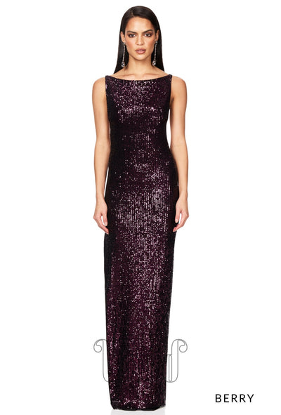 Nookie Lumina Gown in Berry / Purples