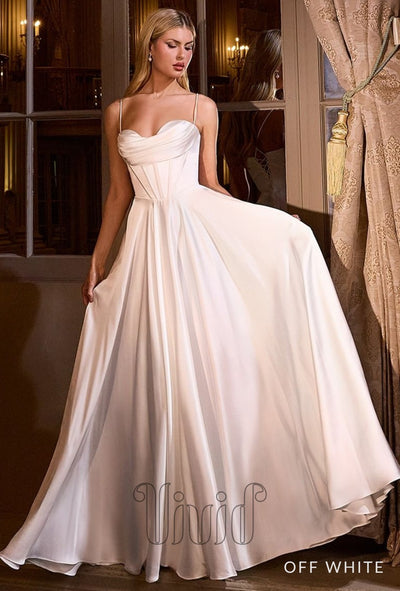 Vivid Formal Stella Ball Gown in Off White / Whites