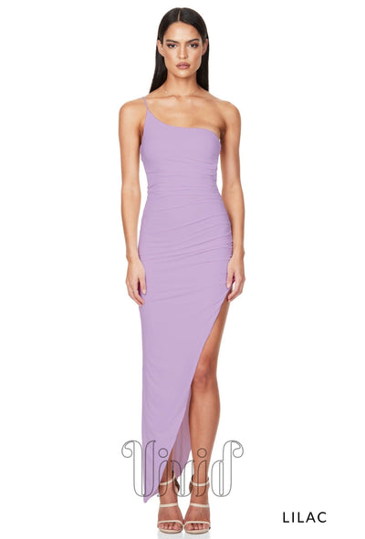 Nookie Aria One Shoulder Gown in Lilac / Purples
