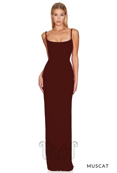 Nookie Bailey Gown in Muscat / Reds