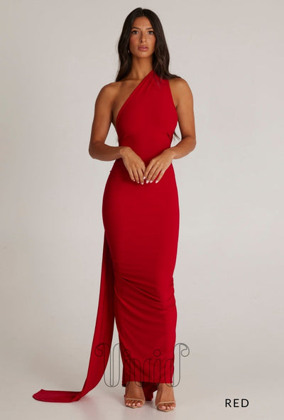 Melani The Label Constantina Gown in Red / Reds
