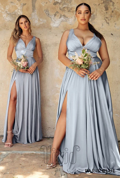 Vivid Core Fleur Gown in Paris Blue / Blue