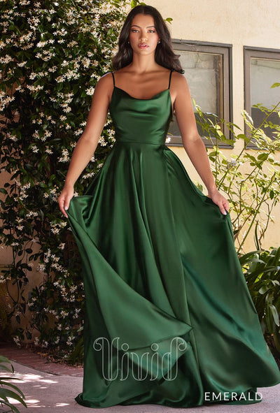 Vivid Core Lily Gown in Emerald / Greens