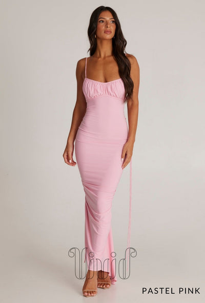 Melani The Label Zahara Dress in Pastel Pink / Pinks